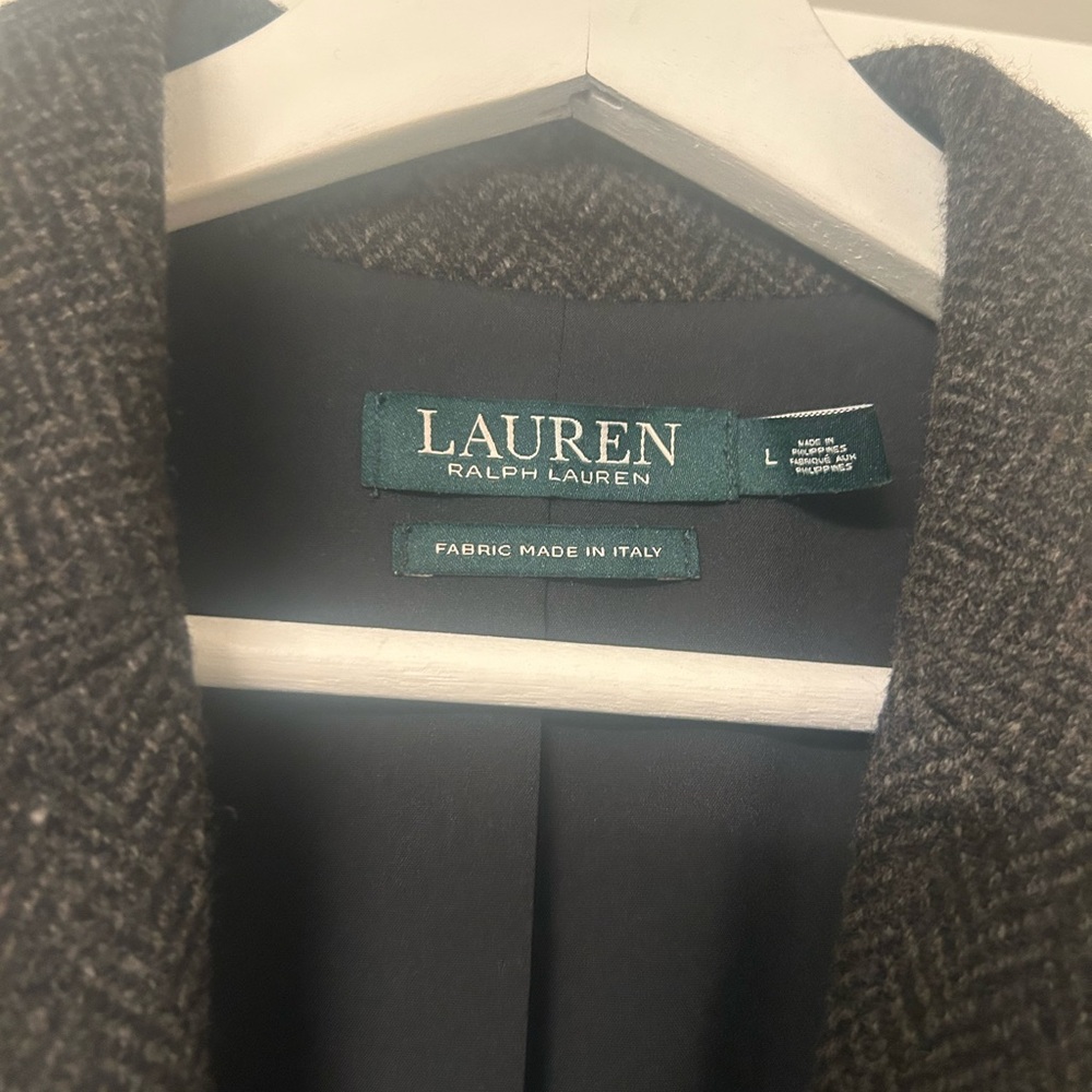 Ralph Lauren Dark Gray Herringbone Vest - Picture 3 of 5
